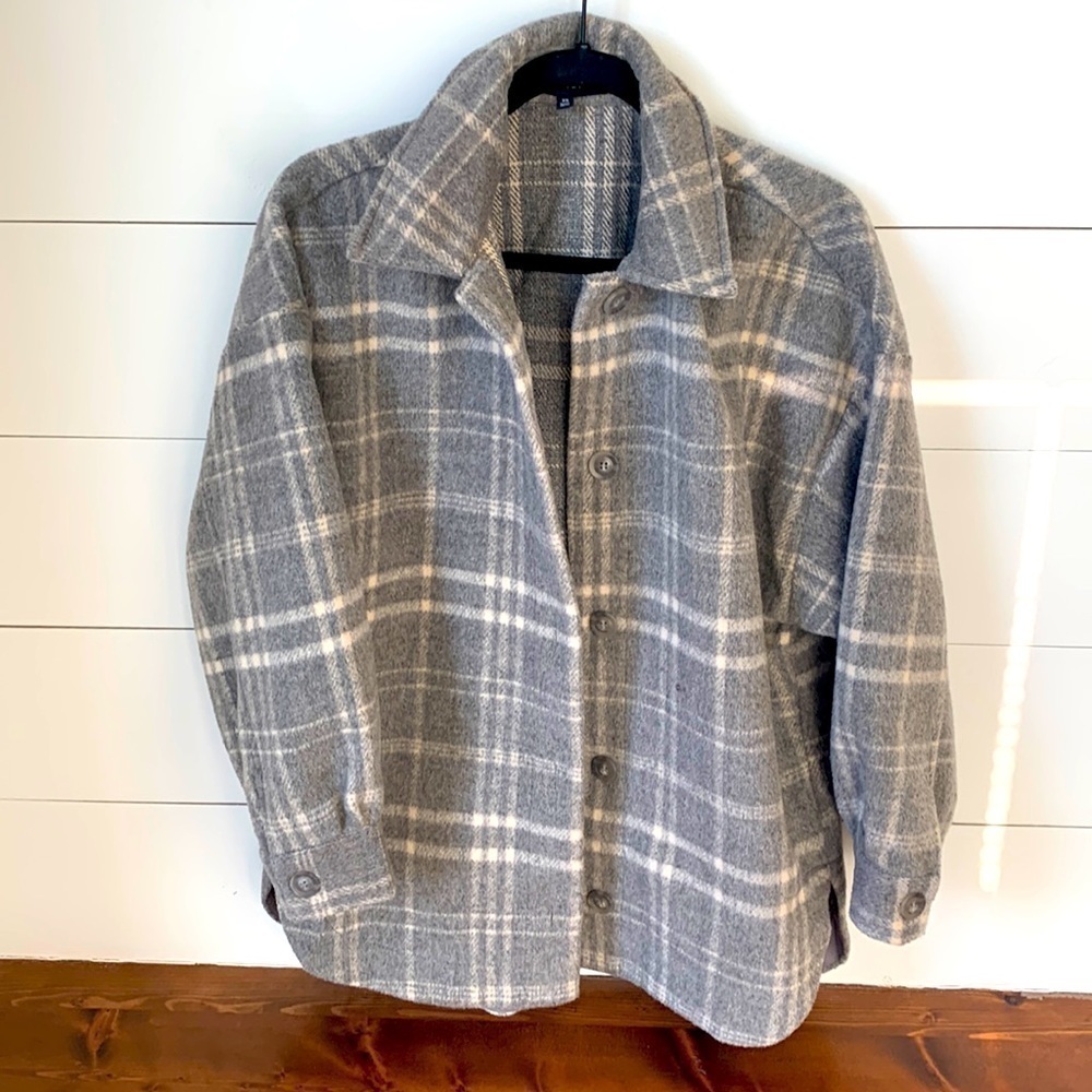 Stylish Gibson Look Plaid Shacket